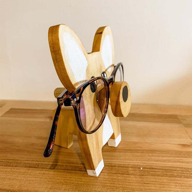 Fatto a mano con supporto per occhiali in legno