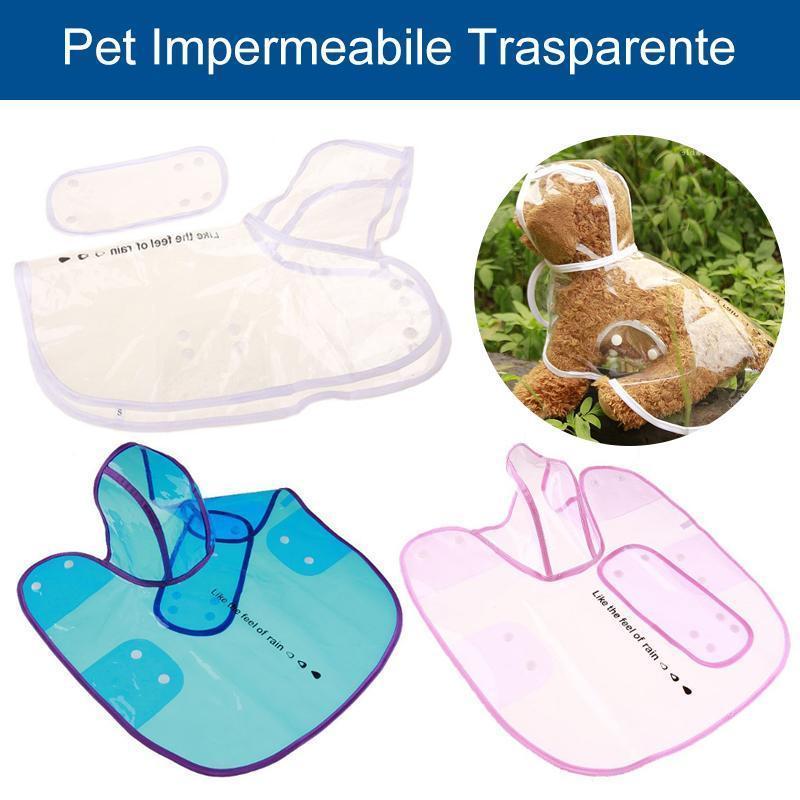 Impermeabile trasparente per cani e animali domestici