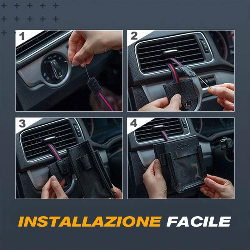 Tasca per Auto Multifunzione Porta Sfiato