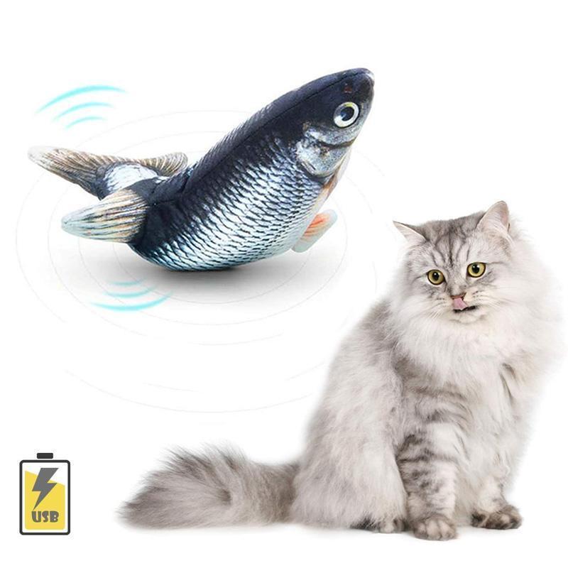 Simulazione peluche Giocattolo per pesci gatto con ricarica USB