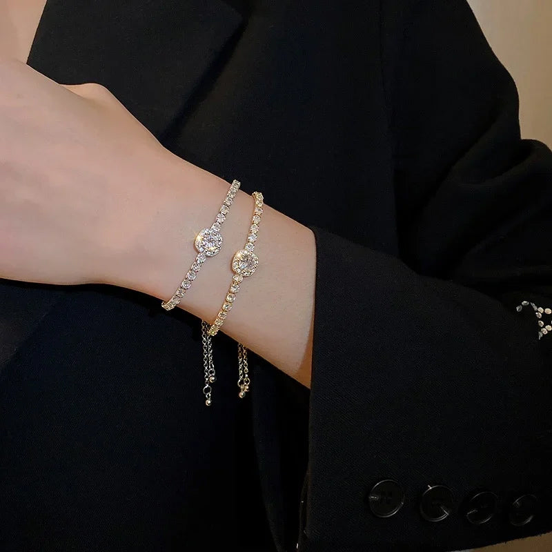 Bracciale in argento 925 con moissanite