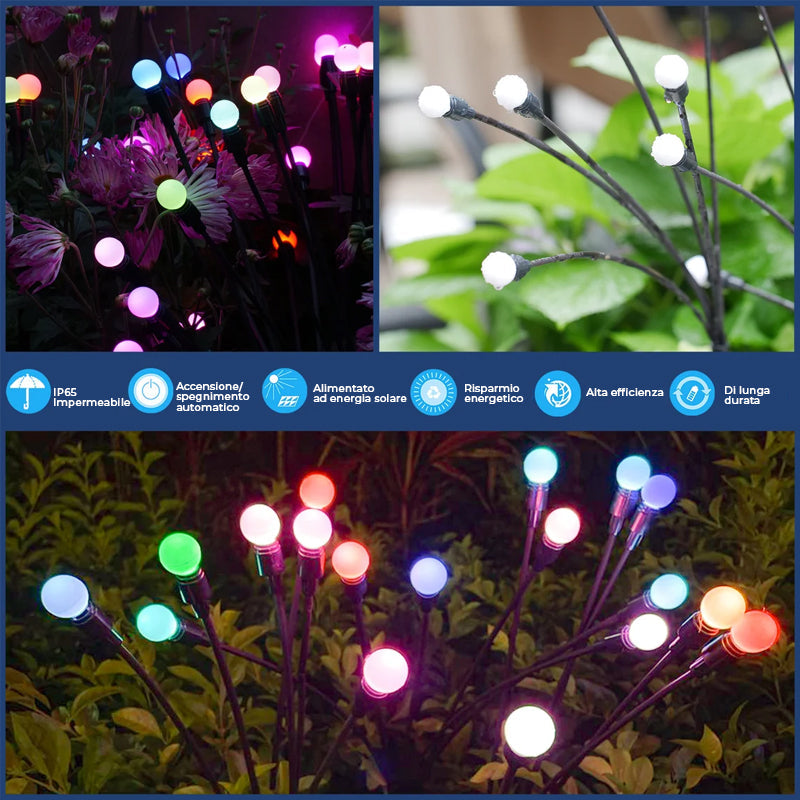 Lampada da giardino solare a LED Firefly