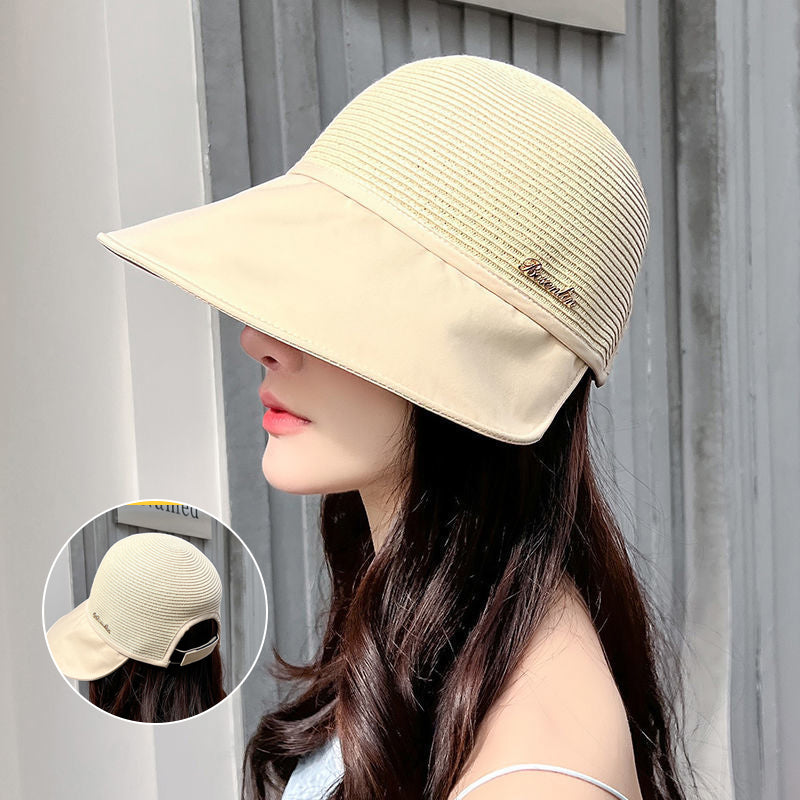 Cappello da donna con protezione solare a tesa larga