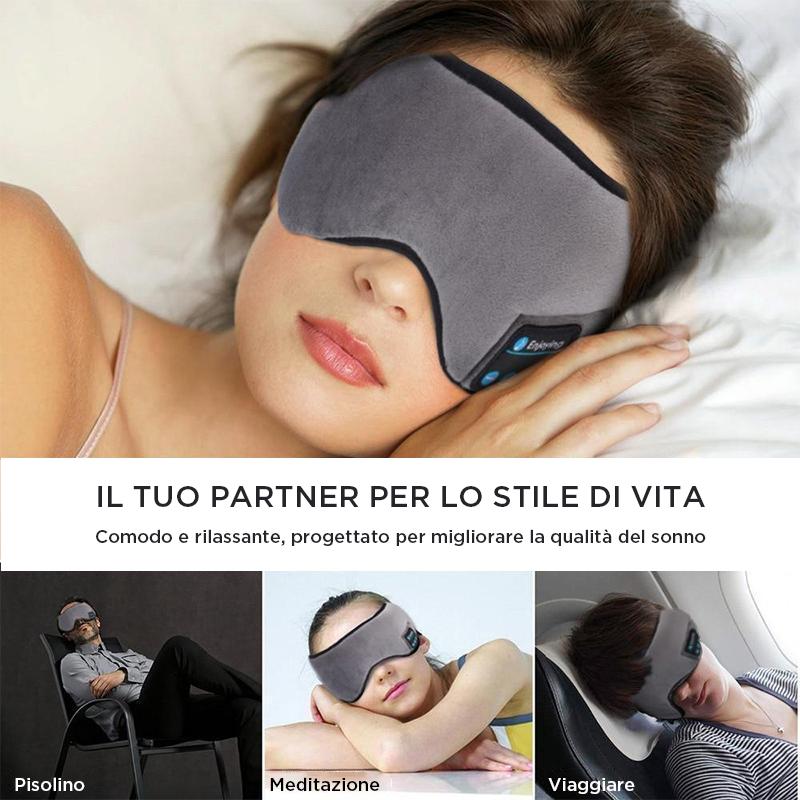 Maschera per dormire con auricolare bluetooth