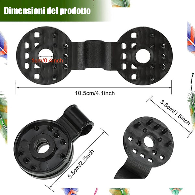 Clip in plastica per tessuto ombreggiante