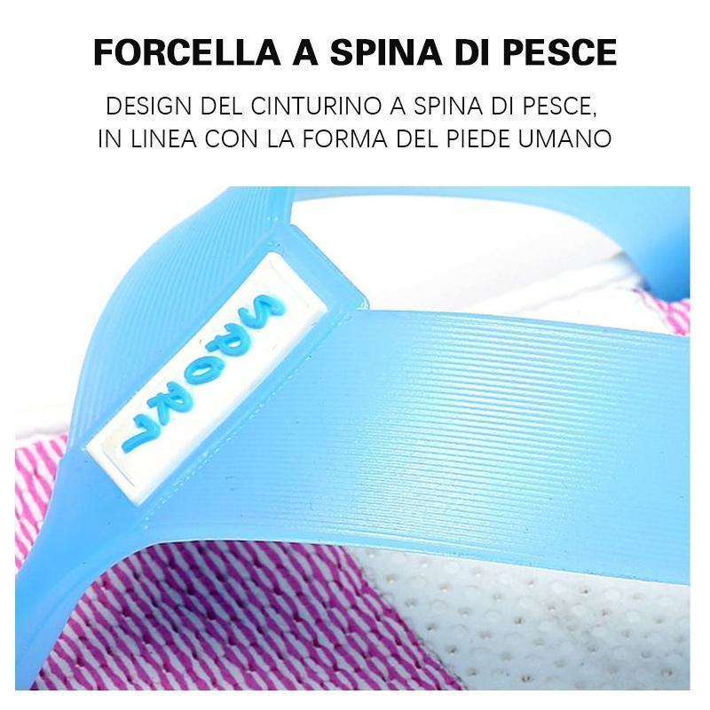 Pantofole infradito donna morbide arcobaleno