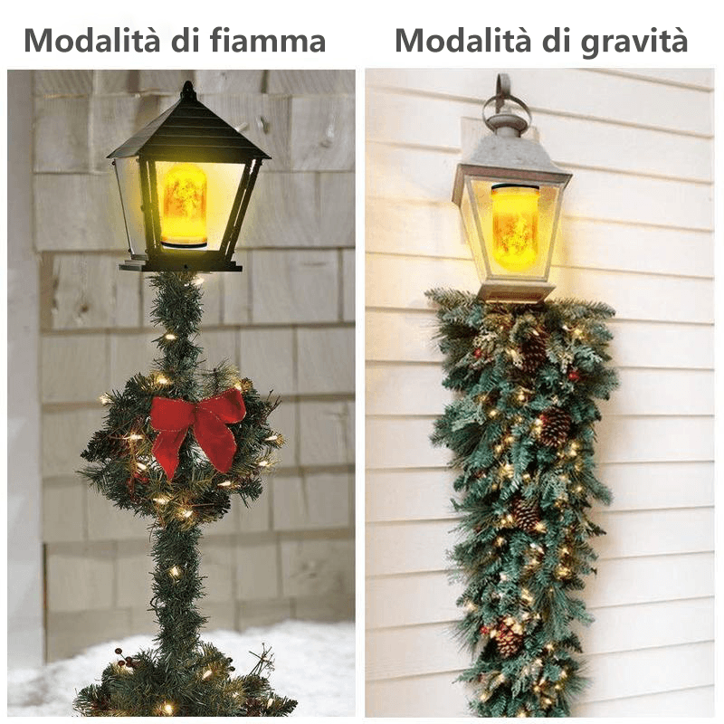 Lampada a fiamma a LED con sensore di gravità