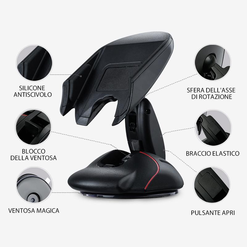 Supporto per cellulare rotante di mouse