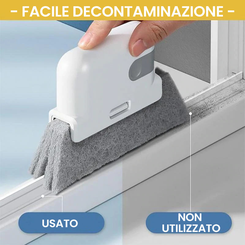 Strumento per la pulizia delle scanalature 2 in 1