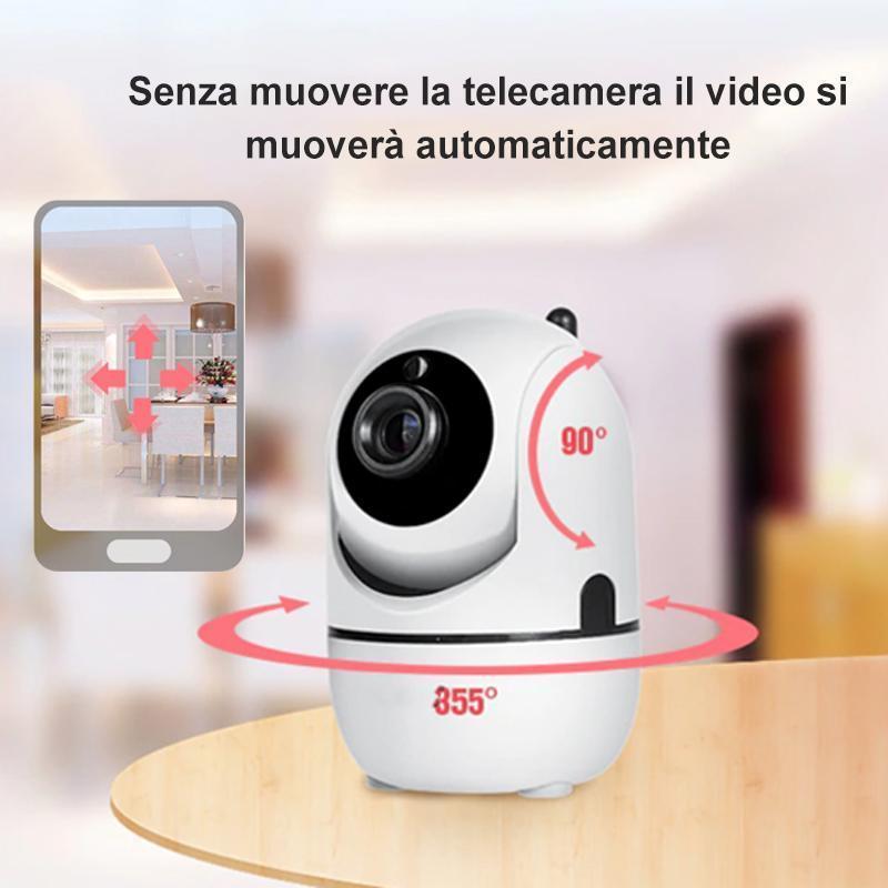 La Smart AI Security telecamera - Tracciamento automatico del corpo, Visione notturna HD