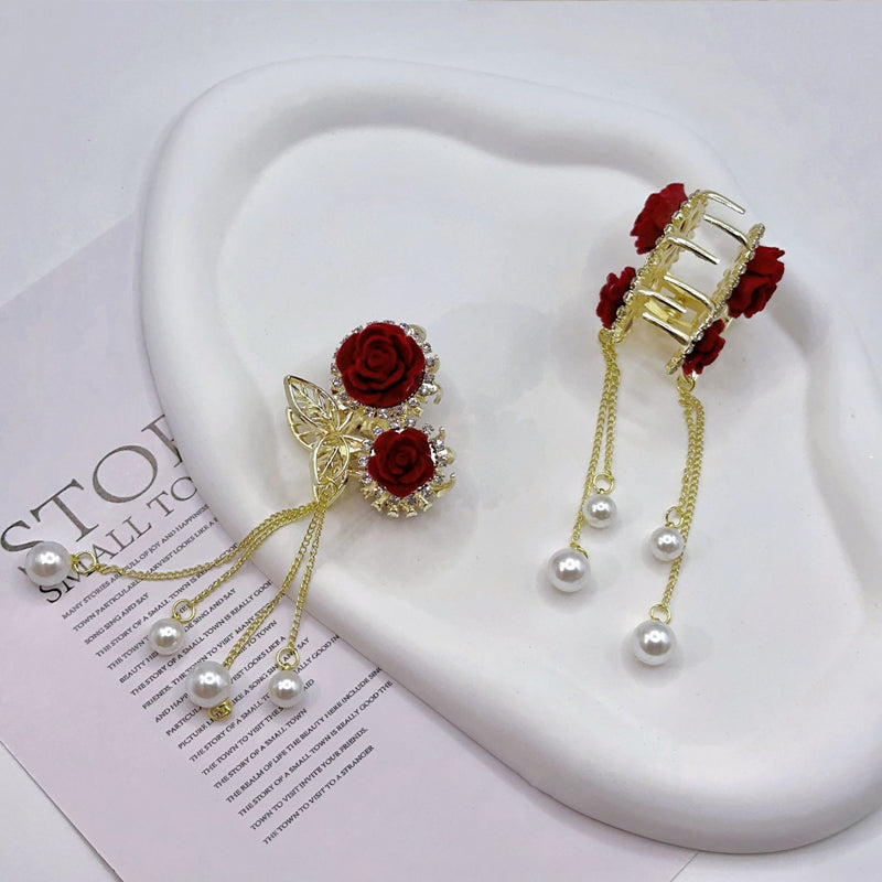 clip coda di cavallo pom pom rosa