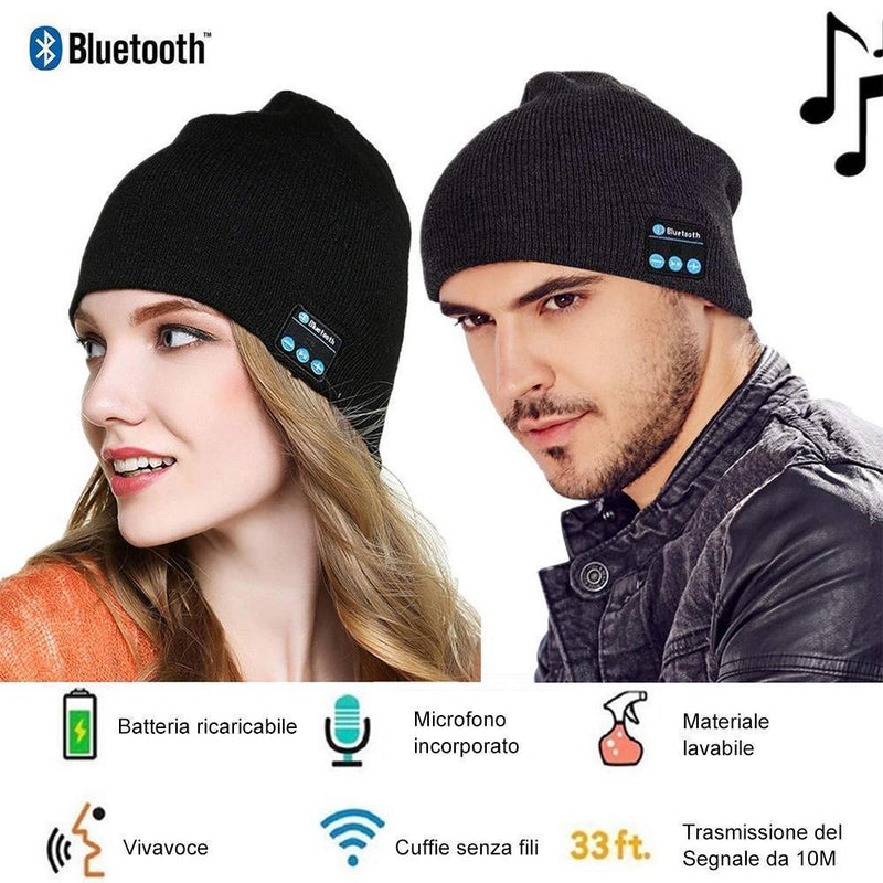 Caldo cappello lavorato a maglia con bluetooth