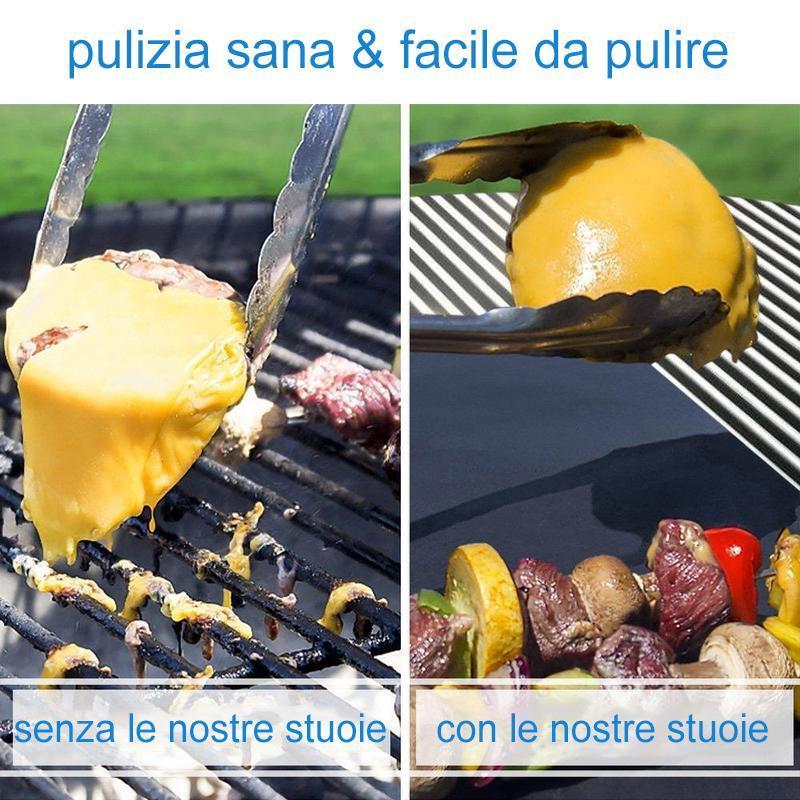 Stuoie da forno antiaderenti per barbecue, 2 confezioni