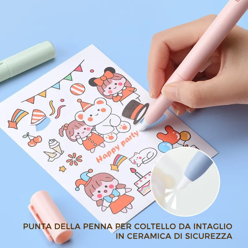 Mini forbici pieghevoli a penna per bambini