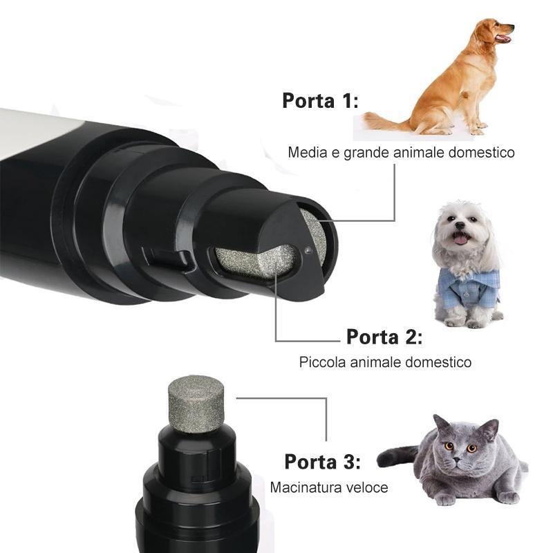 Smerigliatrice elettrica per unghie degli animali domestici