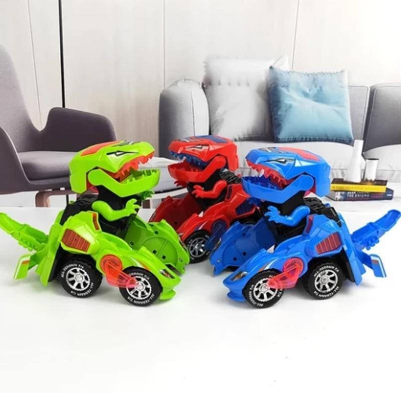 Auto a deformazione dinosauro a LED (Colore casuale)