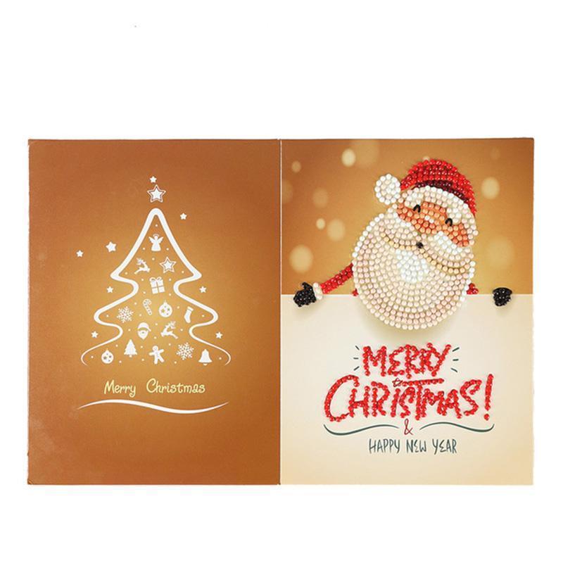 Cartolina di Natale con diamante artificiale