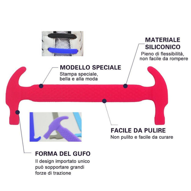 Lacci pigri, tendenze della moda (3 sacchettini)