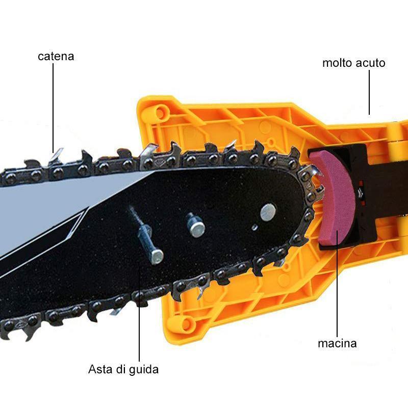 Affilatrice per seghe a catena multifunzione