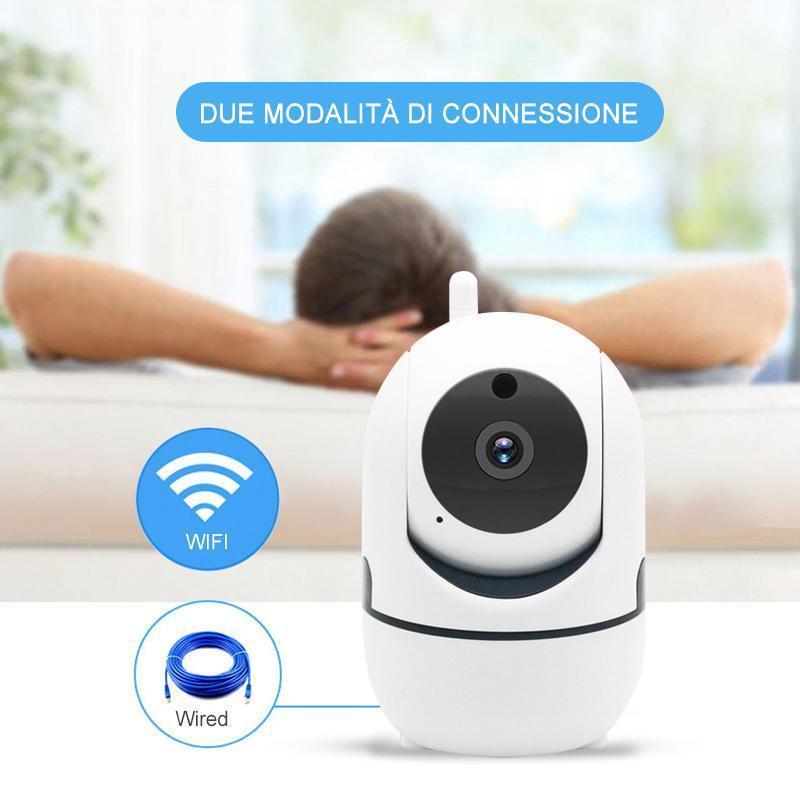 La Smart AI Security telecamera - Tracciamento automatico del corpo, Visione notturna HD