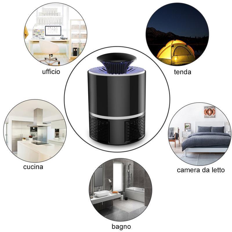 Lampada per zanzariera alimentata via USB