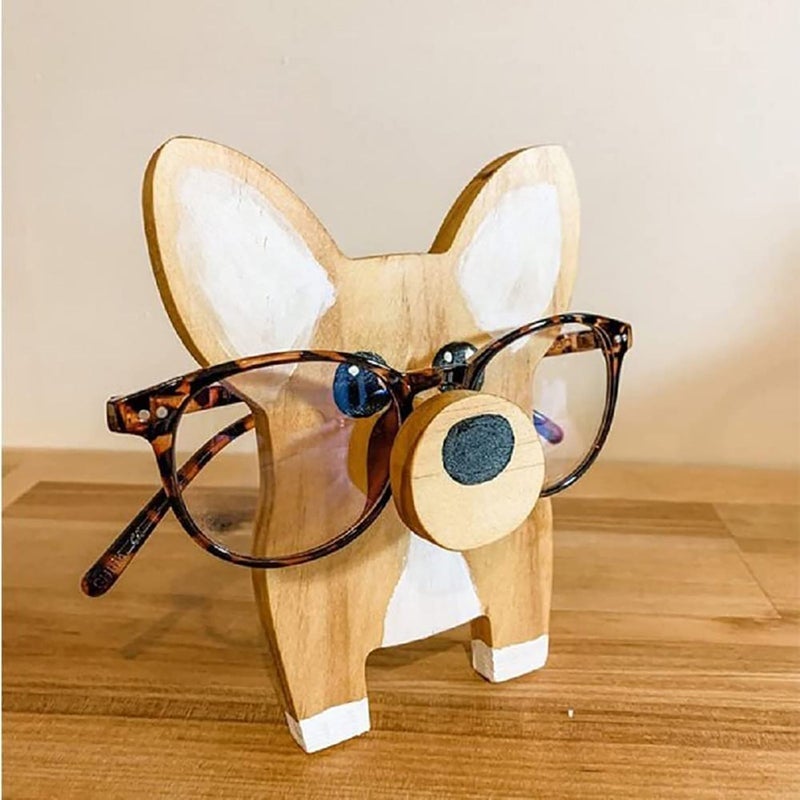 Fatto a mano con supporto per occhiali in legno