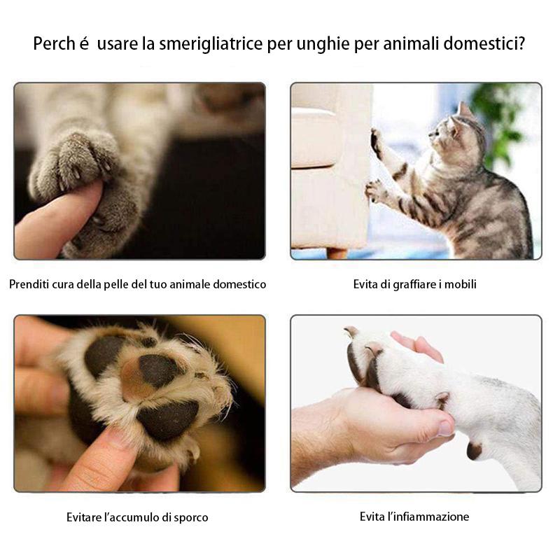 Smerigliatrice elettrica per unghie per animali domestici